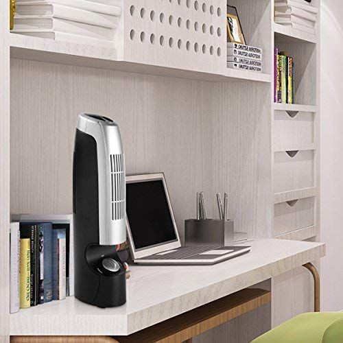  GOFLAME Air Purifier 2 PCS for Allergies, Germs, Dust, Pets, Smoke, Pollen, Odors, Air Cleaner with Whisper 2 Speed Operations,Silver and Black