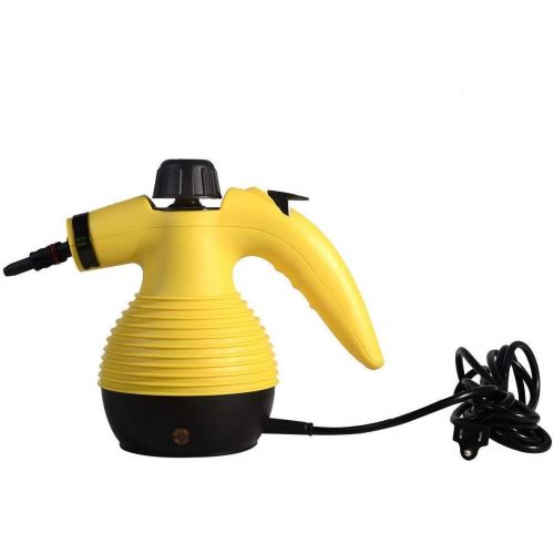  GOFLAME Steam Cleaner 1050W Handled Multi-Purpose Powerful Steam, Sanitizer, Steamer, Steam Iron, Remove Stains/Grease from Bathroom, Kitchen