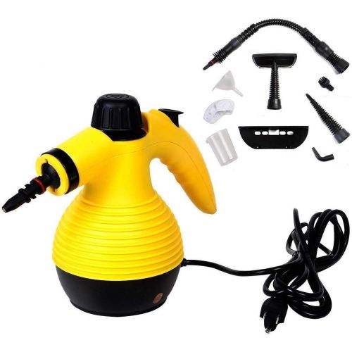  GOFLAME Steam Cleaner 1050W Handled Multi-Purpose Powerful Steam, Sanitizer, Steamer, Steam Iron, Remove Stains/Grease from Bathroom, Kitchen