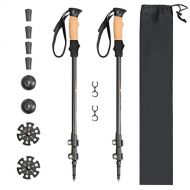 GOFLAME Trekking Poles 2 Pack Walking Hiking Anti-Shock Climbing Sticks Adjustable Lightweight Alpenstock Hicking Stick