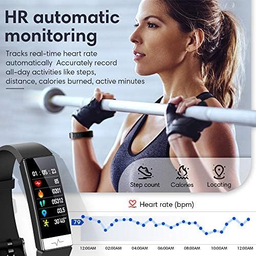  GOGUM Fitness Tracker, Heart Rate Monitor IP68 Waterproof Activity Tracker HRV Health Watch SPO2 Blood Oxygen Blood Pressure with Sleep Monitor and 11 Sport Modes for Women and Men