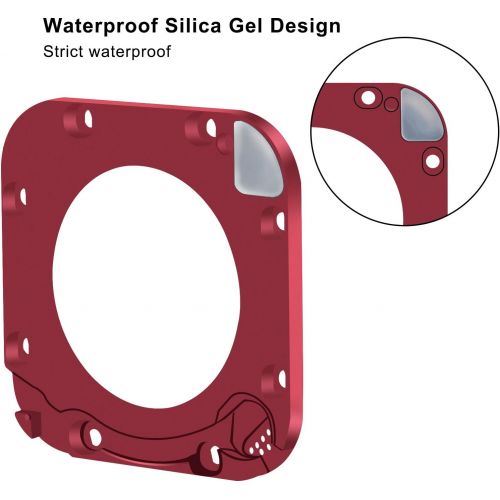  GOHIGH Lens Replacement Kit for GoPro Hero 4/5 Session Protective Lens Repair Parts Camera Accessories,red
