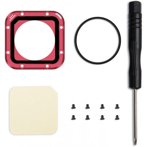  GOHIGH Lens Replacement Kit for GoPro Hero 4/5 Session Protective Lens Repair Parts Camera Accessories,red