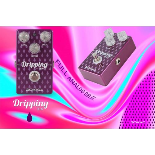  GOKKO AUDIO GK-22 Dripping digital analog Delay Guitar Effects Pedal