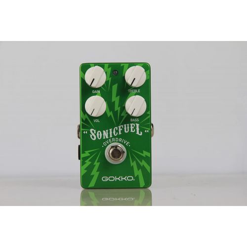  GOKKO AUDIO GK-20 SonicFuel Overdrive Guitar Effect Pedal, True Bypass with Aluminum Alloy Housing