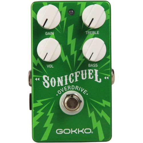  GOKKO AUDIO GK-20 SonicFuel Overdrive Guitar Effect Pedal, True Bypass with Aluminum Alloy Housing