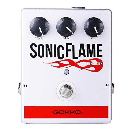  GOKKO Guitar Effects Pedal GK-24 SilverFlame Overdrive Pedal