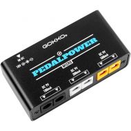 GOKKO Mini Guitar Effect Pedal Power Supply with 6 DC Output for 9V Effect Pedals