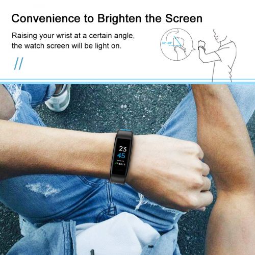  GOKOO Fitness Armband mit Pulsmesser, Smartwatch Fitness Tracker Farbbildschirm Smart Watch Wasserdicht Wasserdicht IP68 Aktivitatstracker Pulsuhren Schrittzaehler Fitness Uhr fuer