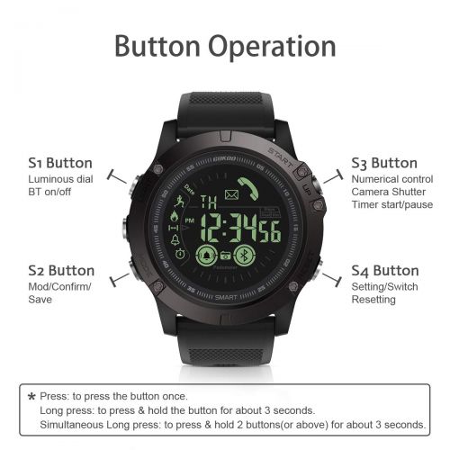  [아마존 핫딜]  [아마존핫딜]Herren Smartwatch GOKOO S10 Smart Uhr Stylische Sport Smartwatch Herren Manner Jungen Digital Outdoor Sport mit Schrittzahler Kalorienzahler und Informationserinnerung fuer Android