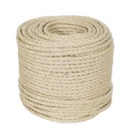 GOLBERG G Twisted Sisal Rope (1/2 Inch) - Made from 100% Natural Fibers - All Types of Weather Resistant - Indoor/Outdoor Usage, Decor, DIY Projects, Scratching Post, Marine, Tie-Downs, Wick