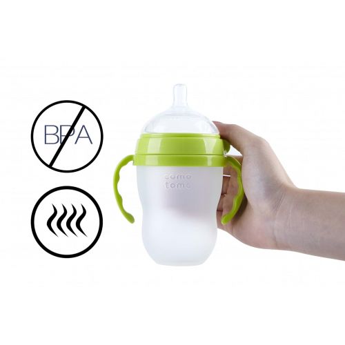  [아마존베스트]GOLOHO Compatible Bottle Handle for Comotomo, (Pack of 2, Green)