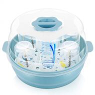 [아마존베스트]GOLOHO Baby Bottle Microwave Steam Sterilizer - Fit 6 Baby Bottles