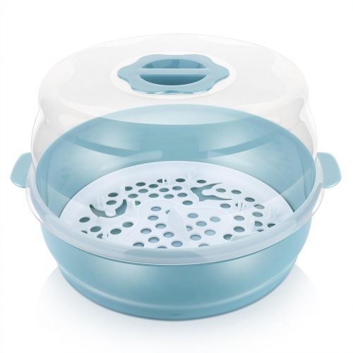  [아마존베스트]GOLOHO Baby Bottle Microwave Steam Sterilizer - Fit 6 Baby Bottles