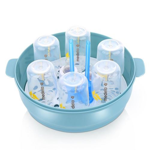  [아마존베스트]GOLOHO Baby Bottle Microwave Steam Sterilizer - Fit 6 Baby Bottles