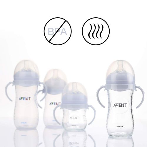  GOLOHO Compatible Baby Bottle Handles for Philips Avent Natural Baby Feeding Bottles, 2 Count