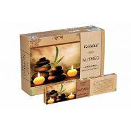 인센스스틱 GOLOKA Aromatherapy Series Collection high end Incense Sticks- 6 Boxes of 15 GMS (Total 90 GMS) (Aroma Nutmeg)