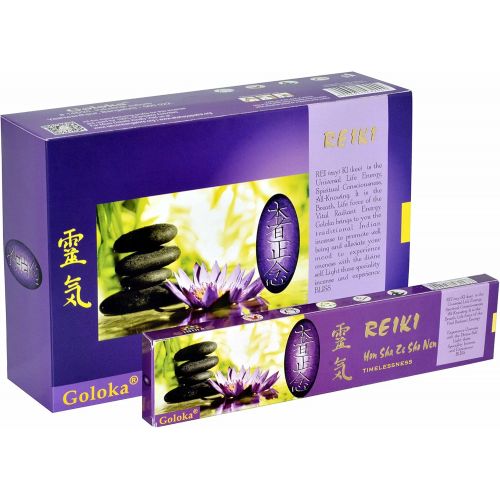  인센스스틱 Goloka reiki series collection high end incense sticks- 6 boxes of 15 gms (Total 90 gms) (Hon sha ze sho nen)