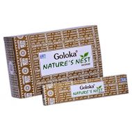 인센스스틱 Goloka nature series collection high end incense sticks- 6 boxes of 15 gms (Total 90 gms) (Natures Nest)