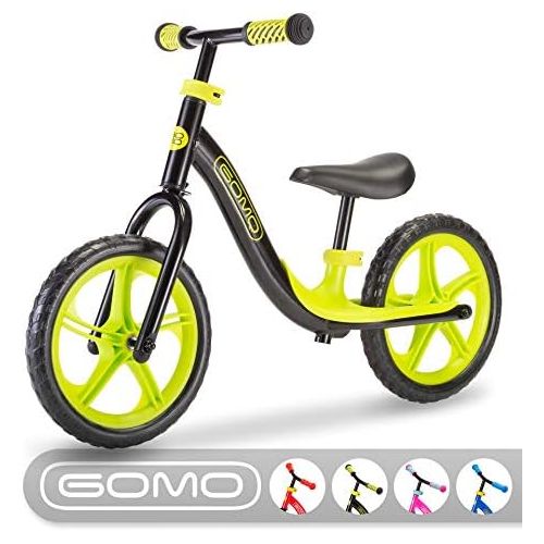  [아마존베스트]GOMO Balance Bike - Toddler Training Bike for 18 Months, 2, 3, 4 and 5 Year Old Kids - Ultra Cool Colors Push Bikes for Toddlers/No Pedal Scooter Bicycle with Footrest