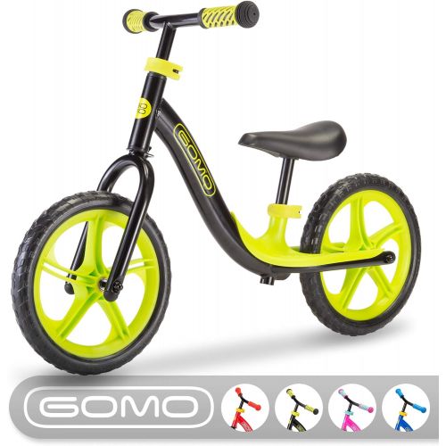  [아마존베스트]GOMO Balance Bike - Toddler Training Bike for 18 Months, 2, 3, 4 and 5 Year Old Kids - Ultra Cool Colors Push Bikes for Toddlers/No Pedal Scooter Bicycle with Footrest