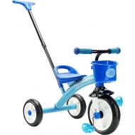 GOMO Kids Tricycles for 2 Year Olds, 3 Year Olds & Kids 1-6, Big Wheels Baby Bike Toddler Bikes - Trikes for Toddlers with Push Handle