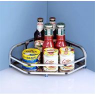 GONGFF 304 Stainless Steel Angle Kitchen Sauce Rack Table Rack Kitchen Storage Rack Single Layer Seasoning