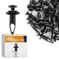 GOOACC 100PCS Bumper Rivet Clips Fastener Screw for Yamaha Rhino 450 660 700 Grizzly 600 Body Fender Hood Fuel Tank Panel Push Fastener Rivet Screw Clips