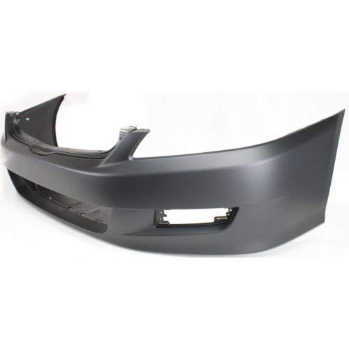  GOOACC Front Bumper Cover for HONDA ACCORD 2006-2007 Primed with Fog Light Holes Coupe - CAPA