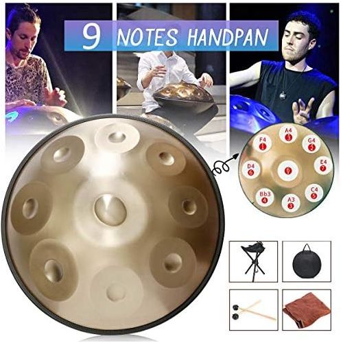  [아마존베스트]GOOCO Harmony Handpan Amara, Padded Bag and Cotton Gloves, Steel Drum, Handmade, High Quality Percussion Instrument