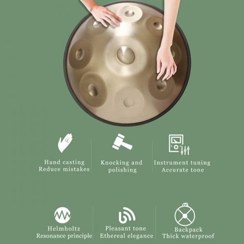  [아마존베스트]GOOCO Harmony Handpan Amara, Padded Bag and Cotton Gloves, Steel Drum, Handmade, High Quality Percussion Instrument