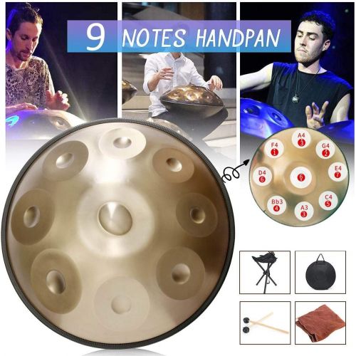  [아마존베스트]GOOCO Harmony Handpan Amara, Padded Bag and Cotton Gloves, Steel Drum, Handmade, High Quality Percussion Instrument