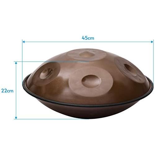  [아마존베스트]GOOCO Harmony Handpan Amara Padded Bag and Cotton Gloves, Steel Drum, Handmade, High Quality Percussion Instrument