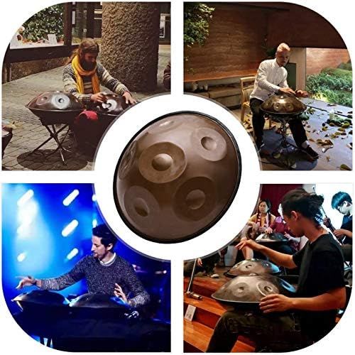  [아마존베스트]GOOCO Harmony Handpan Amara Padded Bag and Cotton Gloves, Steel Drum, Handmade, High Quality Percussion Instrument