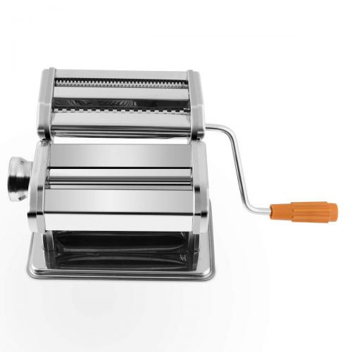  GOPLUS Nudelmaschine Edelstahl Pasta Maker Pastamaschine spaghettimaschine manuell 2 Breite 6 Stufen