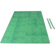 [아마존베스트]GORILLA SPORTS Protective Mat Set with End Pieces - Puzzle/Underlay Mats 62 x 62 x 1.2 cm