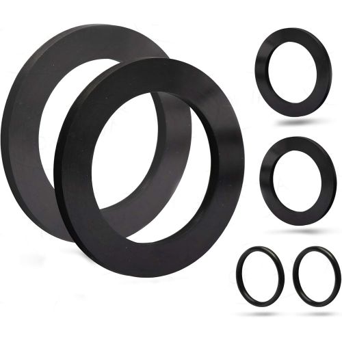  GORNORVA 25076RP Large Strainer Rubber 2 Washer and Ring Kit for 1-1/2in Fittings, 2 O-Ring Rubber Washer for Intex Pool Plunger Valves and 2 Intex Replacement Gasket- 10745, 10262