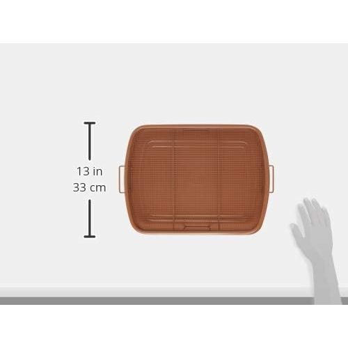  Gotham Steel Crisper tray, XXL, Brown: Kitchen & Dining