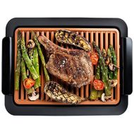 [아마존베스트]Gotham Steel Smokeless Grill Indoor Grill Ultra Nonstick Electric Grill  Dishwasher Safe Surface, Temp Control, Metal Utensil Safe, Barbeque Indoors with No Smoke!