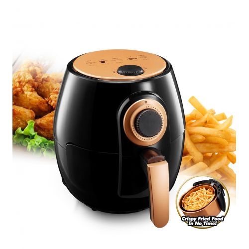  GOTHAM STEEL Gotham Steel Air Fryer XL 3.8 Liter with Rapid Air Technology for Oil Free Healthy Cooking Adjustable Temperature Control with Auto ShutoffDishwasher Safe with Nonstick Copper Coa