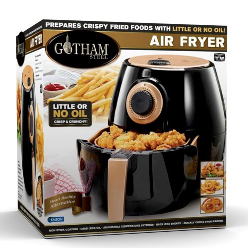  GOTHAM STEEL Gotham Steel Air Fryer XL 3.8 Liter with Rapid Air Technology for Oil Free Healthy Cooking Adjustable Temperature Control with Auto ShutoffDishwasher Safe with Nonstick Copper Coa