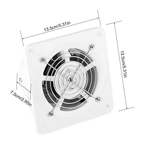  [아마존베스트]GOTOTOP 4 25W Wall Extractor Fan, Silent Extractor Fan for Bathroom Kitchen Warehouse Restaurant Garage