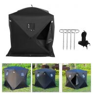 GOTOTOP Pop-up Waterproof Fishing Tent 2-Person Portable Ice Tent with Detachable Windows