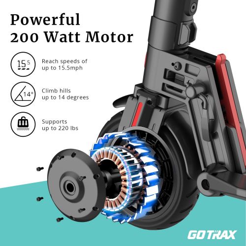  GOTRAX G2 Commuting Electric Scooter - 8.5 Tires + Portable Folding Frame