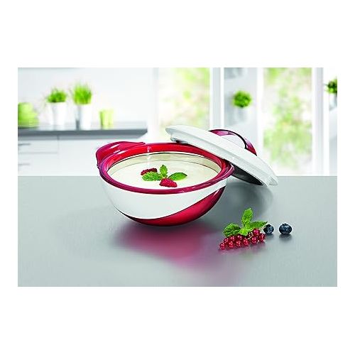  Thermo-Bowl Metallic, red/White (1100ml), 21x11x20 cm