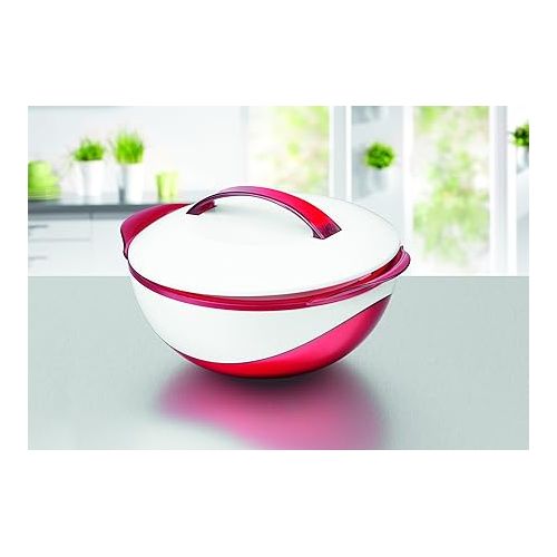  Thermo-Bowl Metallic, red/White (1100ml), 21x11x20 cm