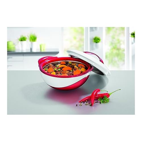  Thermo-Bowl Metallic, red/White (1100ml), 21x11x20 cm