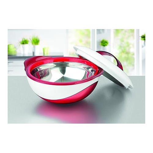  Thermo-Bowl Metallic, red/White (1100ml), 21x11x20 cm