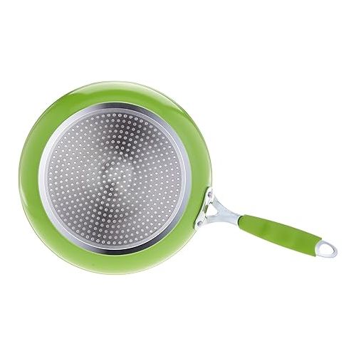  bratmaxx Kerama Lotus Effect Pan 28cm, Green Including Glass lid, Ceramic, 28 cm