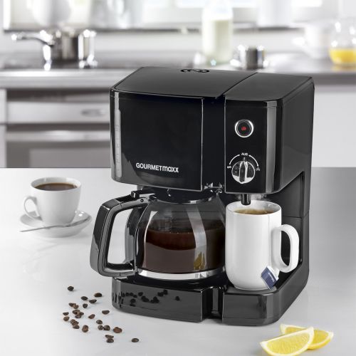  GOURMETmaxx Kaffee- & Teestation 900W in Schwarz